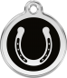 Preview: RedDingo Dog tag with enamel horse Shoe