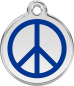 Preview: RedDingo Dog tag with enamel Peace