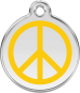 Preview: RedDingo Dog tag with enamel Peace