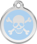 Preview: RedDingo Dog tag with enamel Skull and Cross Bones