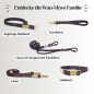 Preview: Emmy & Pepe Dog Harness Golden   Plum