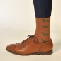 Preview: KRAWATTENDACKEL Socks brown - Dog green