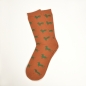 Preview: KRAWATTENDACKEL Socks brown - Dog green