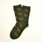 Preview: KRAWATTENDACKEL Socks green - Deer brown