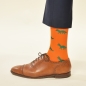 Preview: KRAWATTENDACKEL Socks orange- Fox green