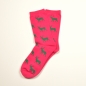 Preview: KRAWATTENDACKEL Socks pink - deer green