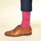 Preview: KRAWATTENDACKEL Socks pink - deer green