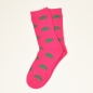 Preview: KRAWATTENDACKEL Socks pink - Wildboar green