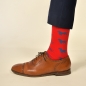 Preview: KRAWATTENDACKEL Socken Rot Dackel Blau