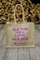 Preview: Treusinn Eco Shopper Jute - All you need is love
