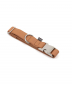 Preview: Brott Halsband "Camel" - veganes Leder mit silberner Schnalle