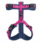 Preview: Petlando Magnetech Y - Comfort Geschirr Navy/Fuchsia