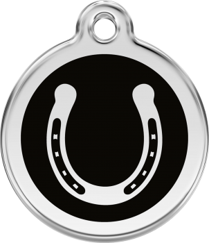 RedDingo Dog tag with enamel horse Shoe