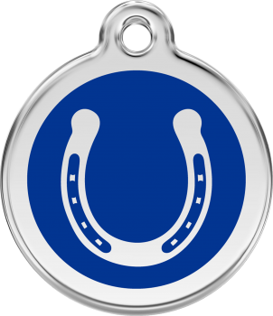 RedDingo Dog tag with enamel horse Shoe