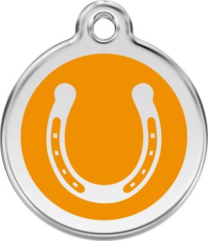 RedDingo Dog tag with enamel horse Shoe