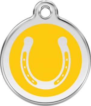 RedDingo Dog tag with enamel horse Shoe