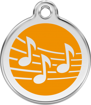 RedDingo Dog tag with enamel Music