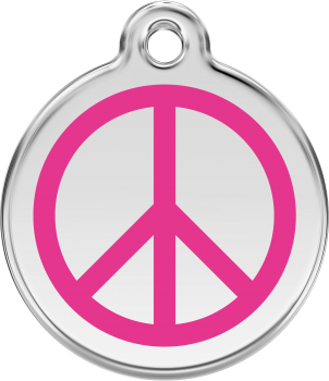 RedDingo Dog tag with enamel Peace