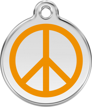 RedDingo Dog tag with enamel Peace