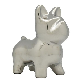 SparDose Hund ArgenT, silber, Keramik