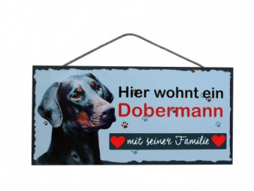 Hundeschild Dobermann