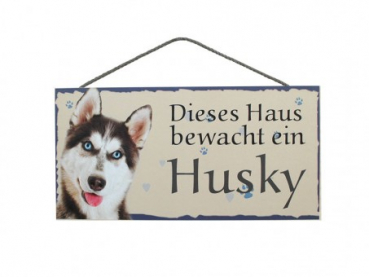 Hundeschild Husky