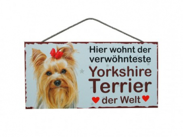 Hundeschild Yorkshire Terrier