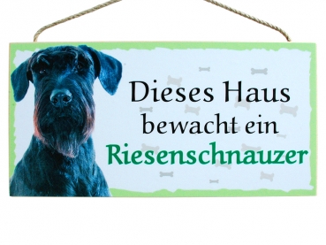 Hundeschild Riesenschnauzer