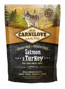 Carnilove Hund - Lachs & Pute  ausgewachsene Hunde großer Rassen