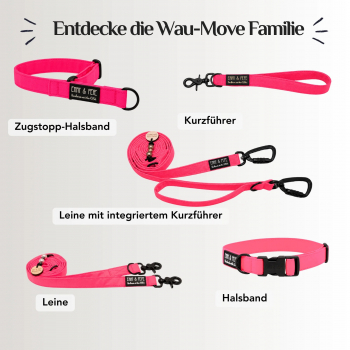 Preview: Emmy & Pepe Hundegeschirr Neon Pink