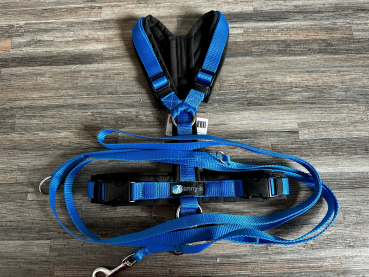 DOGFELLOW Leash simply adjustable blue