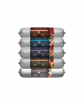 Preview: FRESCO Kennenlern Paket BarfWurst | 5 x 400 g