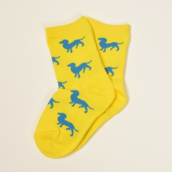KRAWATTENDACKEL SChildren Socke yellow - blue