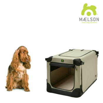 MAELSON faltbare Hundebox Soft Kennel 72 beige