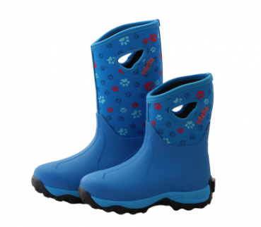 93' Fella Outdoorstiefel Pawwalker hoch blue/Pfötchen