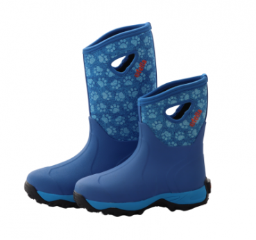 93' Fella Outdoorboots Jeannie high blue/Pfötchen - Kopie