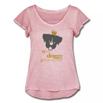 T-Shirt "Mein doggy gehört zu mir" pink