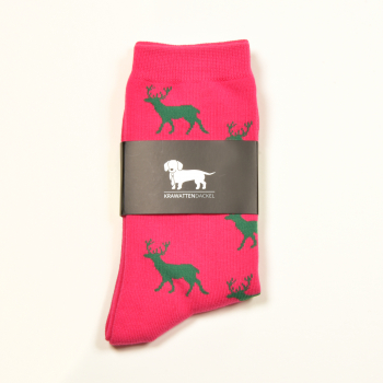 KRAWATTENDACKEL Socks pink - deer green
