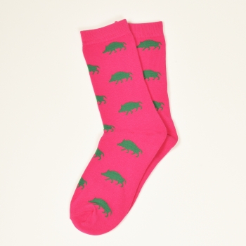 KRAWATTENDACKEL Socks pink - Wildboar green