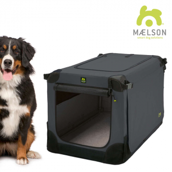 MAELSON faltbare Hundebox Soft Kennel 120 anthrazit