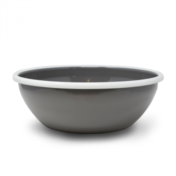 Enamelled food bowl "Balu" Stone Grey