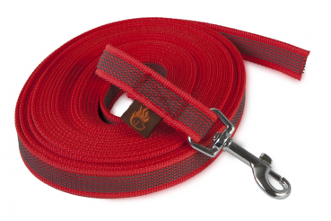 Grip dog leash 20 mm / 10 m no handle red