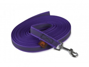 Gummierte Schleppleine 20 mm / 5 m violett ohne Handschlaufe