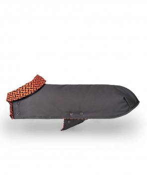 Brottdog Hundemantel Er grau/orange L