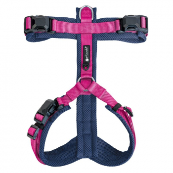 Petlando Magnetech Y - Comfort Geschirr Navy/Fuchsia