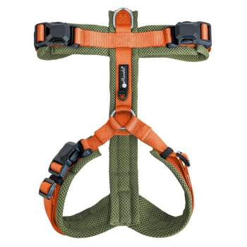 Petlando Magnetech Y - Comfort Geschirr Olive/Orange
