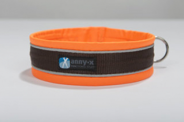 Anny x dog collar protect orange/brown