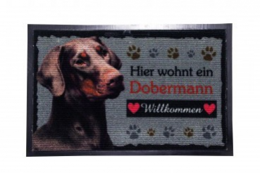 Doormat dobermann