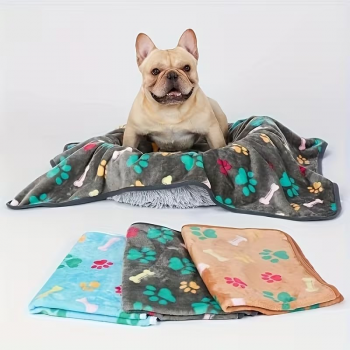 Preview: Prinz Poldi Flanell-Wärmdecke beige,  104cm x 76cm