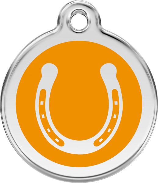 RedDingo Dog tag with enamel horse Shoe